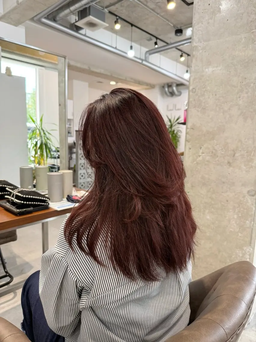 セミロング カラー カット ヘアカラー カイリ /レイヤーカットのヘアスタイル