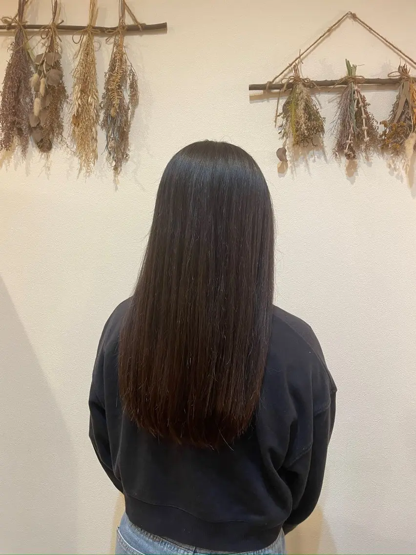 ロング 中村 樹菜のヘアスタイル