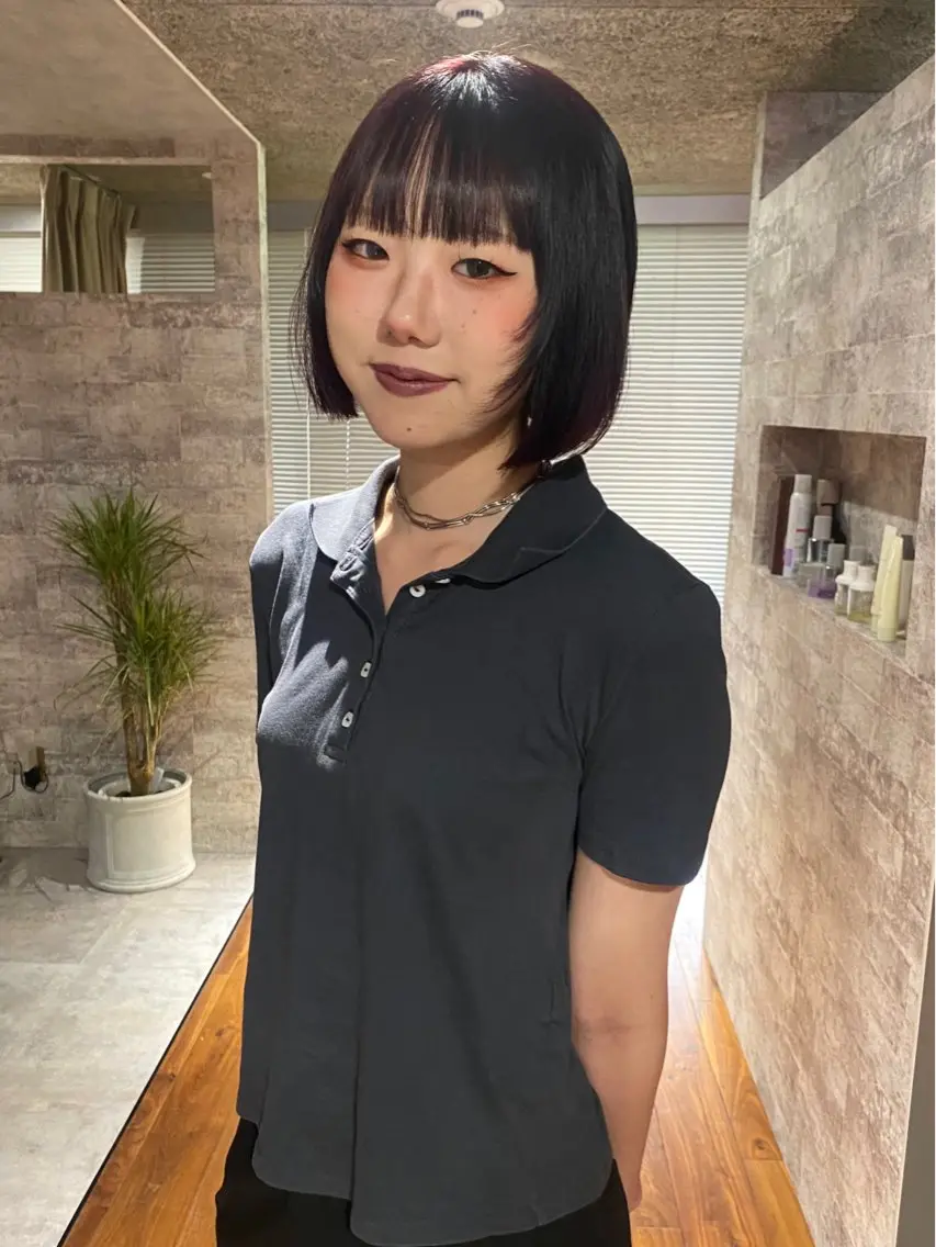 ショート カラー パーマ カット ヘアカラー 縮毛矯正 トリートメント mai / linoah˚✧のヘアスタイル