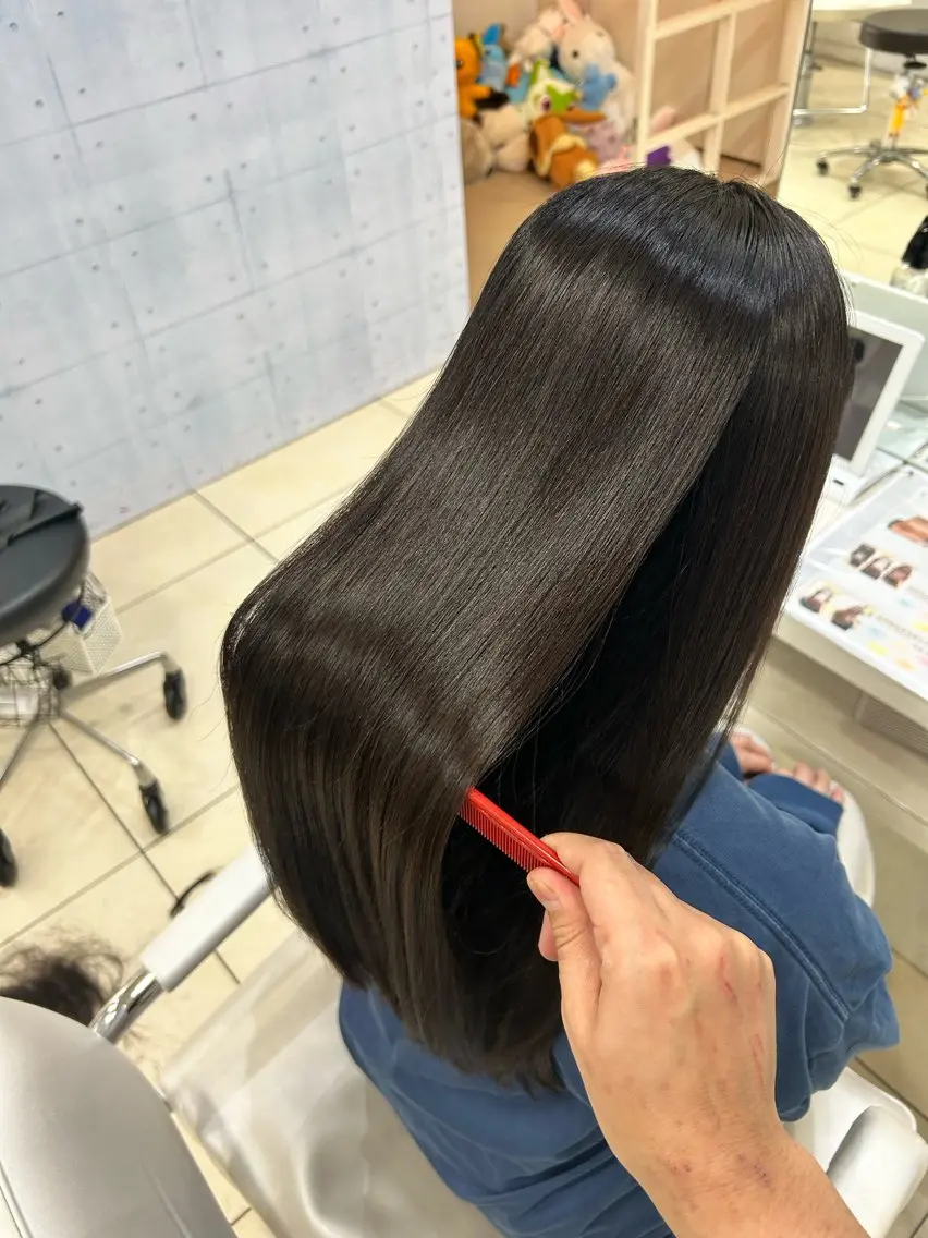 ロング カット ヘアカラー トリートメント 【髪質改善カラー】 瀧田嵐士🇰🇷のヘアスタイル
