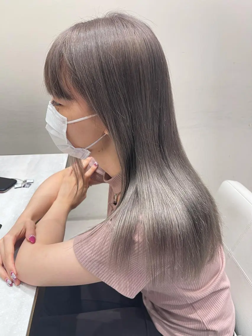 💘最高級髪質改善 似合わせカット+縮毛矯正✨+最高級カラー+4step TOKIOトリートメント✨の写真