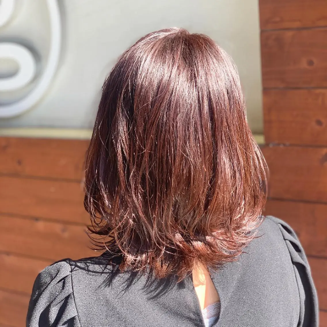 ミディアム カット ヘアカラー トリートメント 松本 剛成のヘアスタイル