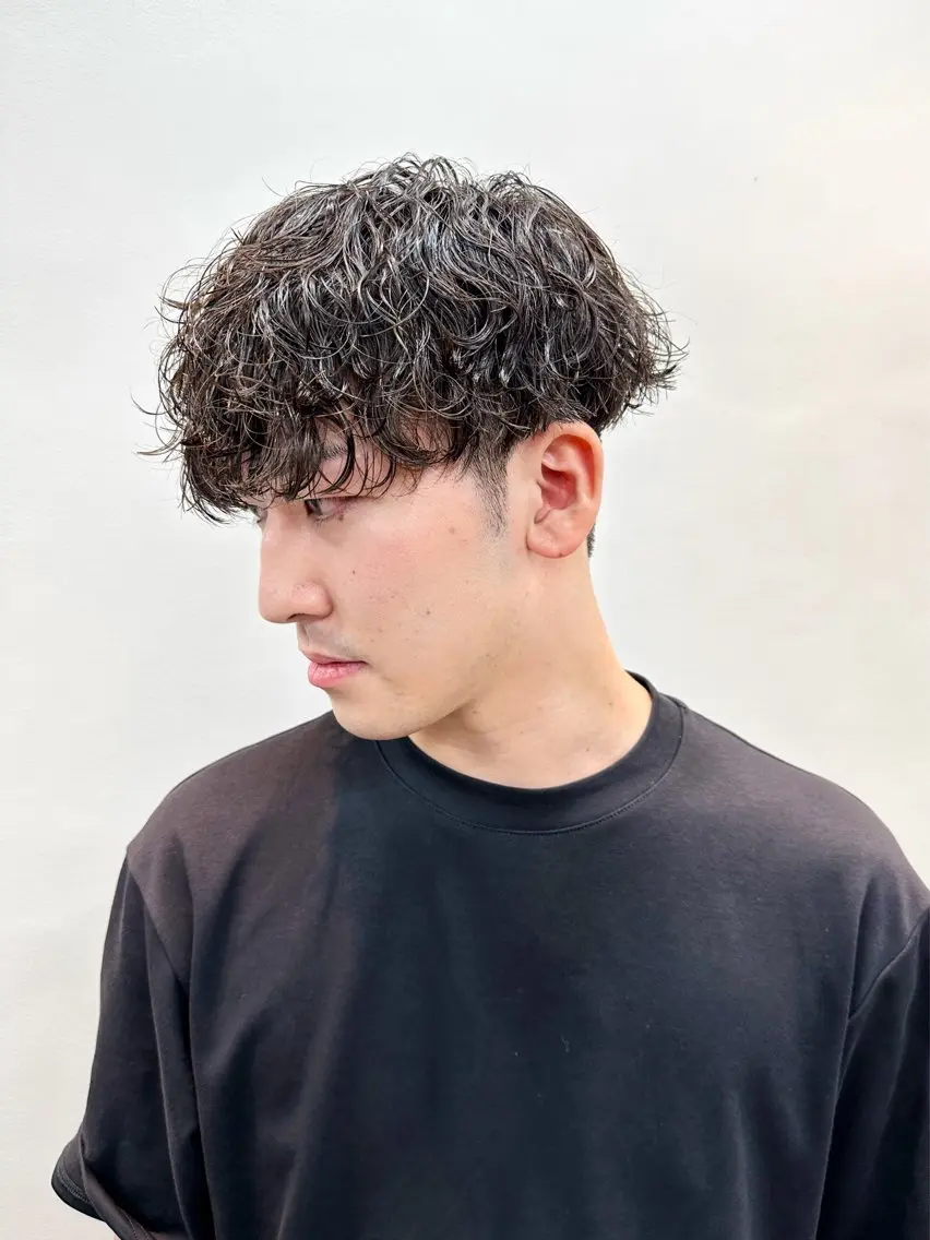 ショート パーマ メンズ メンズパーマ メンズ特化ryoのヘアスタイル