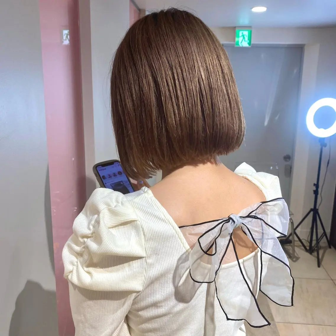 ミディアム 新宿/艶カラー 🎀韓国ヘアKANAのヘアスタイル