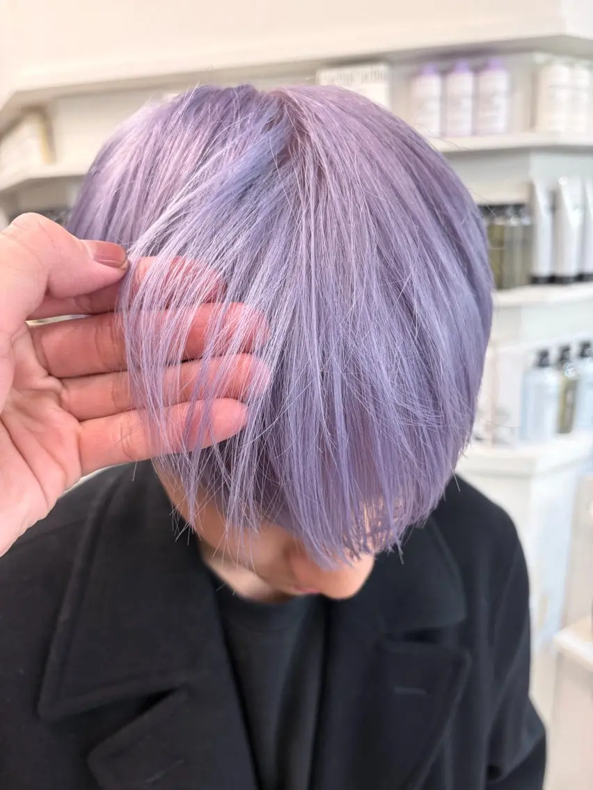 メンズ ヘアカラー トリートメント 🌟カットレイヤー ボブ森龍哉のヘアスタイル