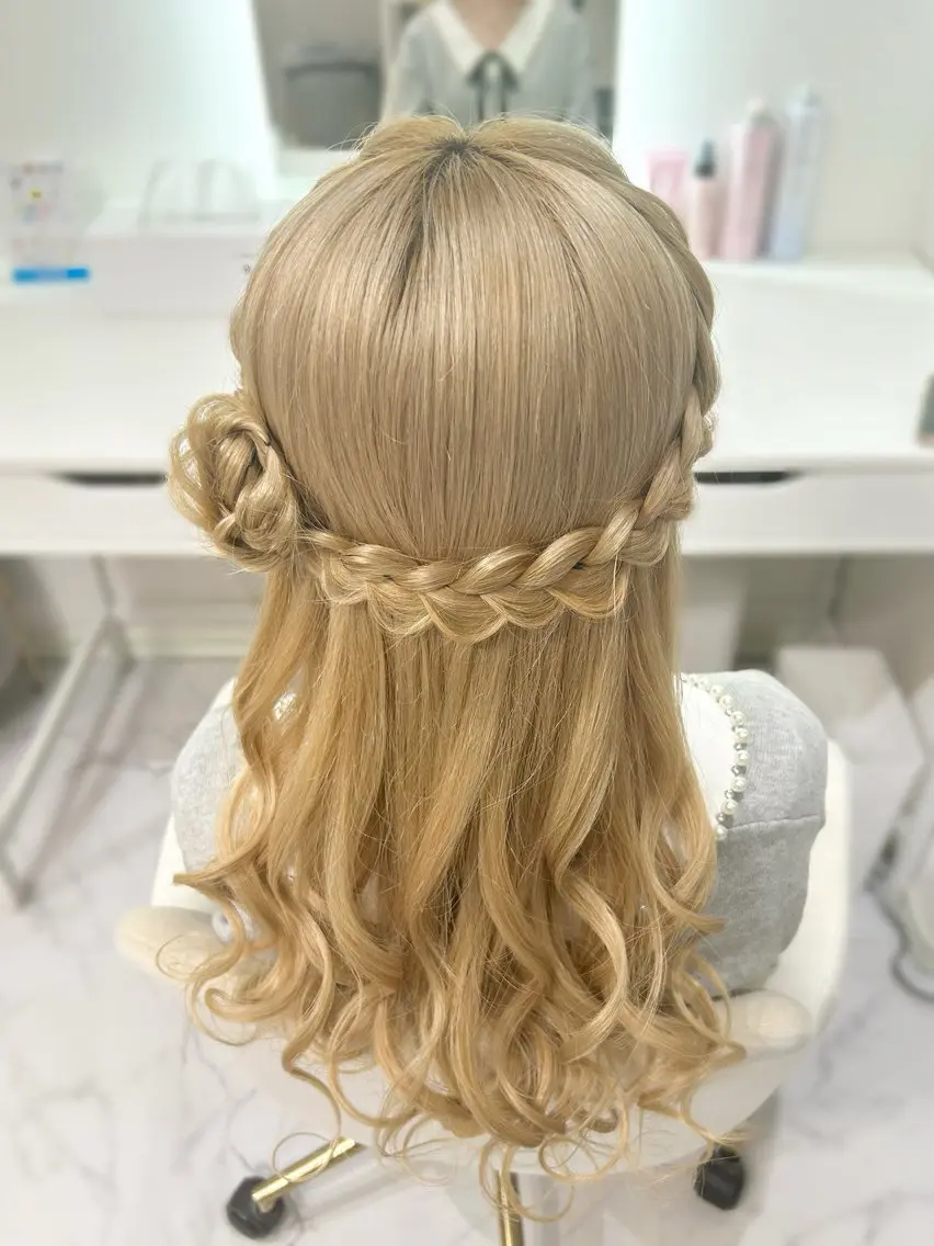 ロング ヘアアレンジ ヘアセット ヘアセット専門店 Rのヘアスタイル