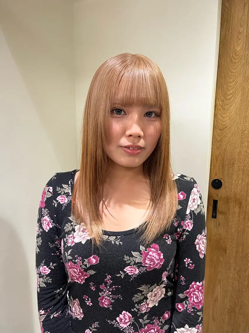 セミロング ヘアカラー mao /HUI金山のヘアスタイル