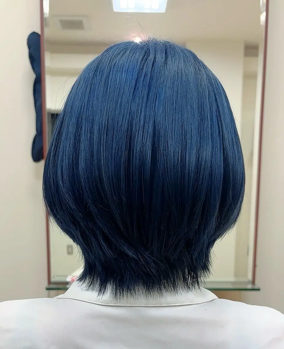 ミディアム カラー カット ヘアカラー 小林 巧実 / ショートボブ顔周りのヘアスタイル