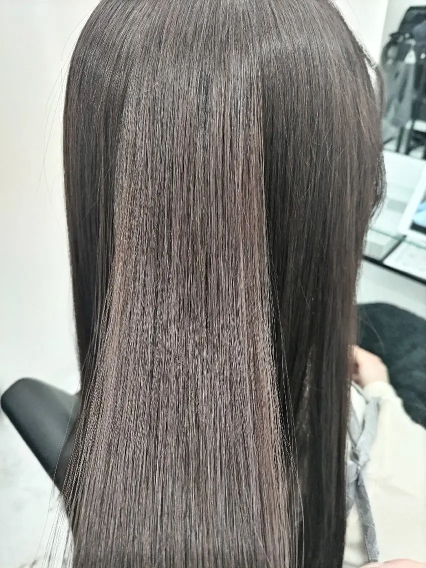 【うる艶髪💎カラーも✨】ダメージレスカラー+最高級髪質改善「アプトグロス」水素トリートメントの写真