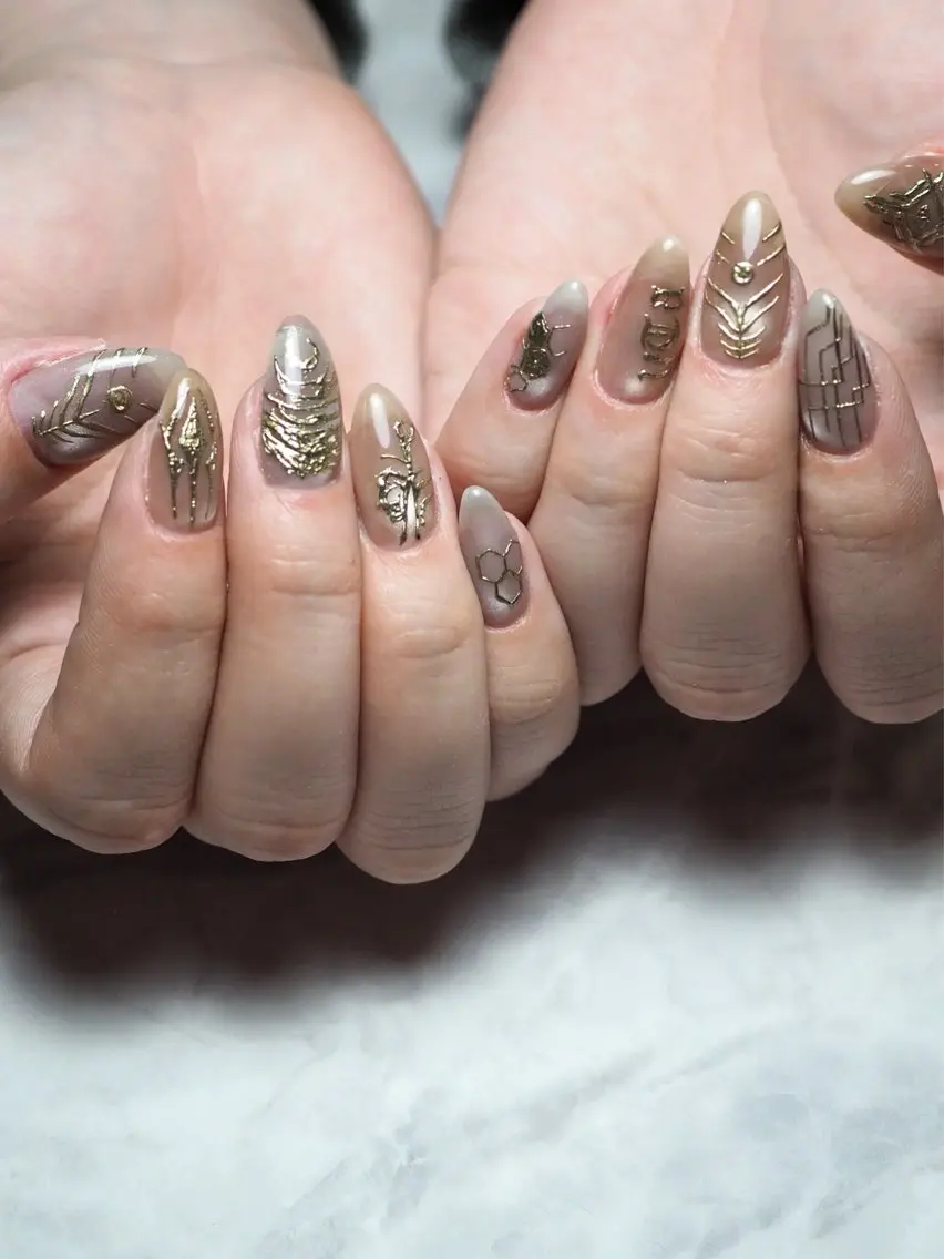 ネイル なんば7nail YUZUHAのネイルデザイン