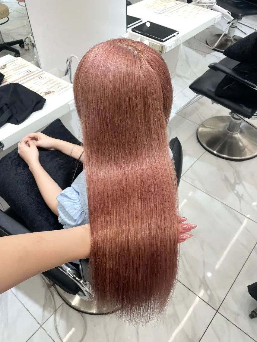 ミディアム ヘアカラー 渋谷美容師 yuiのヘアスタイル