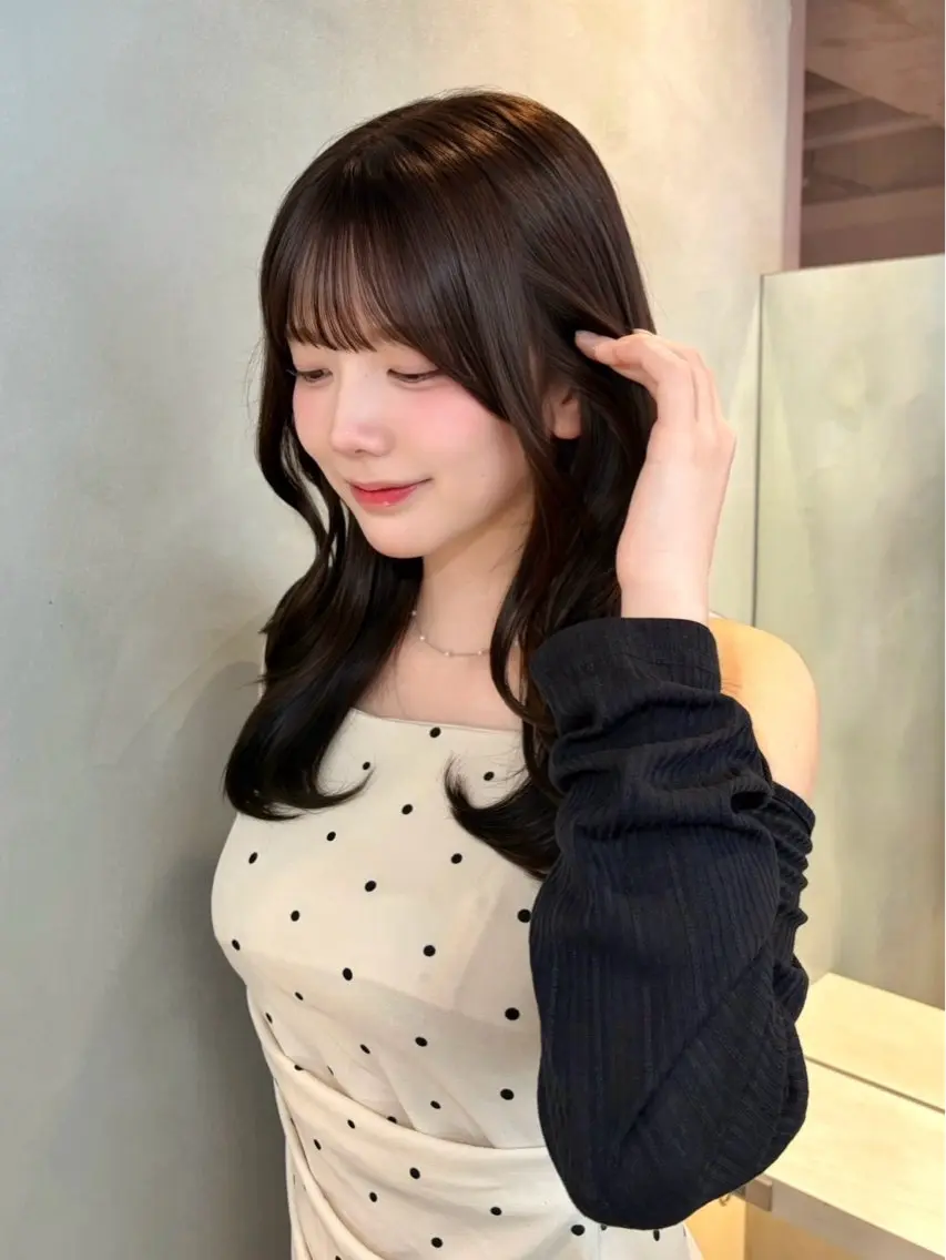ロング カラー ヘアアレンジ ブリーチ ダブルカラー ブリーチなしカラー くびれヘア ハッシュカット ヘアカラー 美髪矯正特化 レイヤー👑二響のヘアスタイル