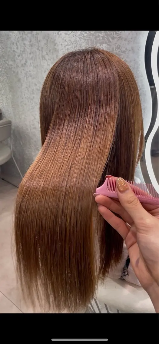 ロング 縮毛矯正 トリートメント 大宮🤍縮毛矯正 レイヤー🪽なるのヘアスタイル