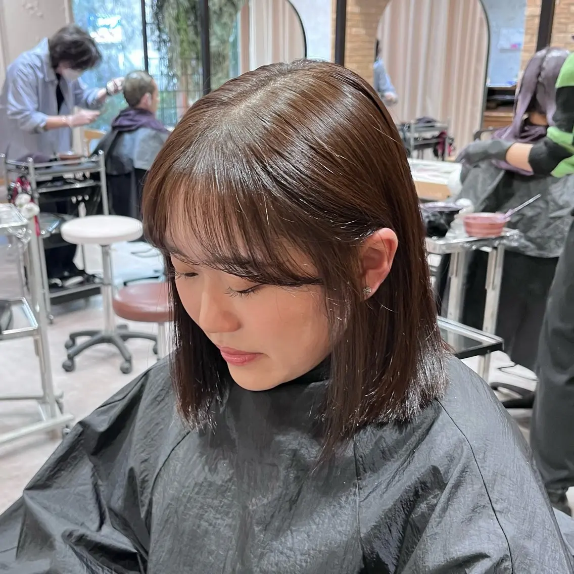 ミディアム カラー ブラウンカラー ヘアカラー 🩶レイナ🩶 color/nailのヘアスタイル