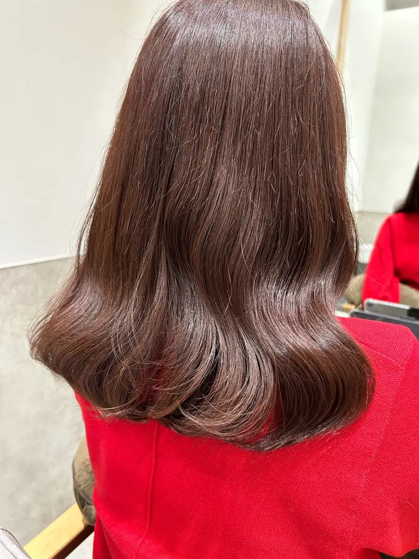 ミディアム ヘアカラー ヘッドスパ 古山 瞳のヘアスタイル