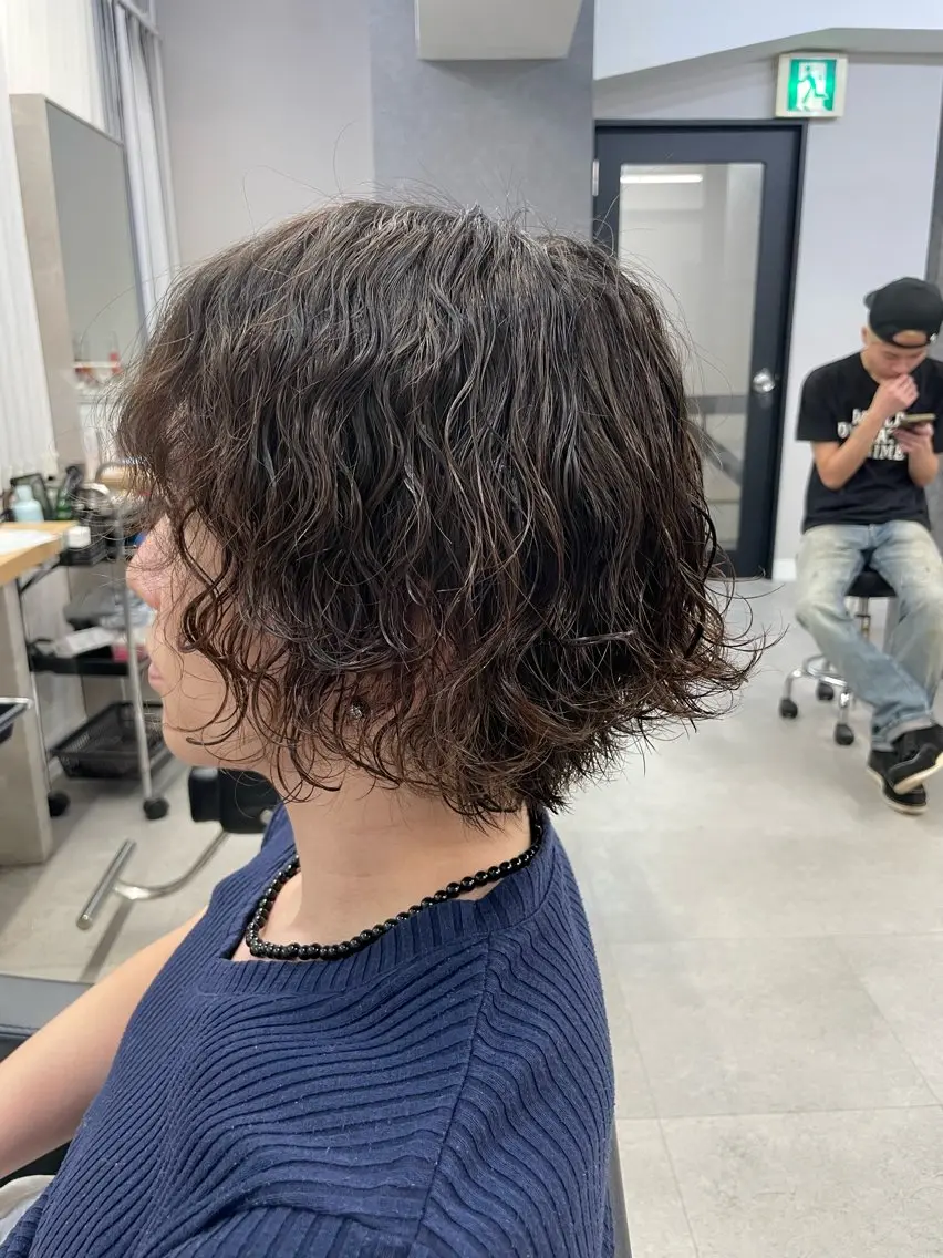 パーマ メンズ メンズパーマ 波巻きパーマ ボブ ✂渋谷メンズ特化 まさとのヘアスタイル