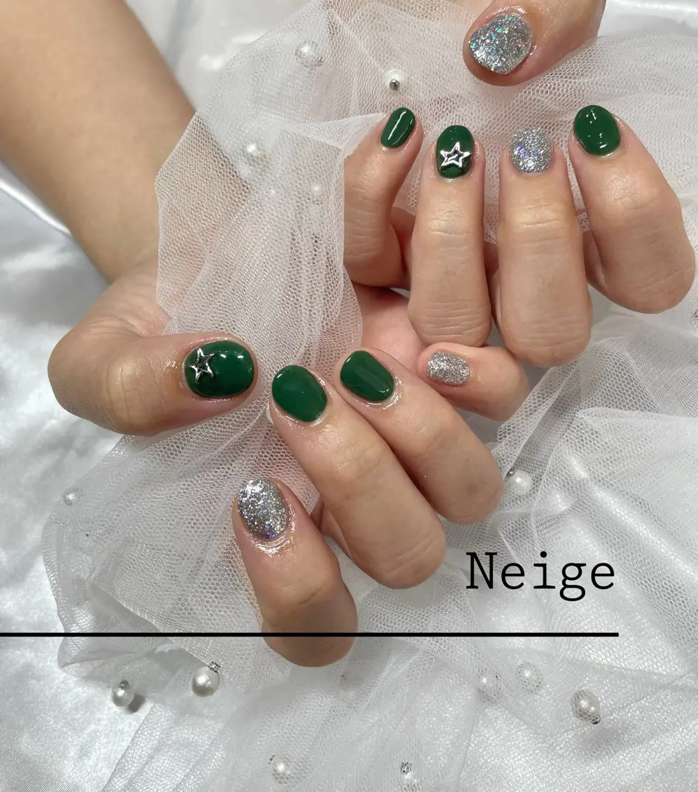 ネイル ハンドネイル Neige‪𓂃ai ＊梅津 / 松尾のネイルデザイン
