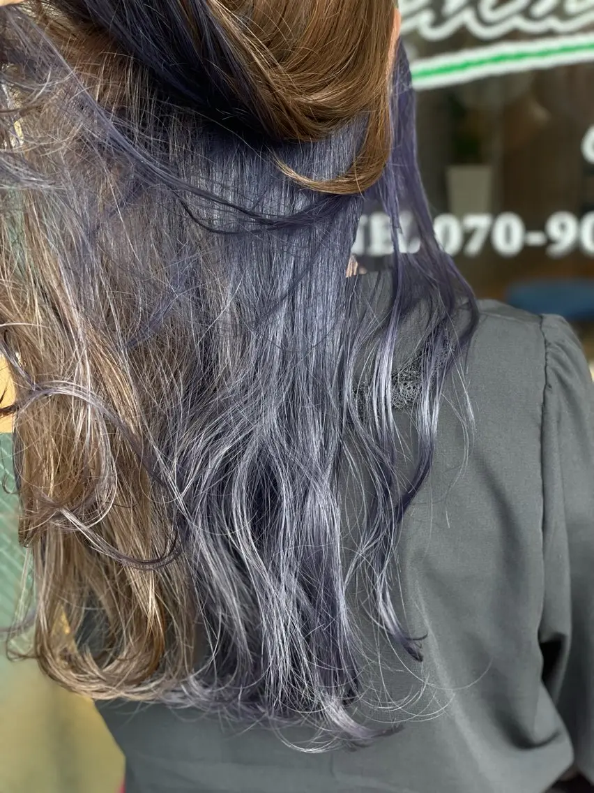 ロング カラー ヘアカラー トリートメント Snaly カラー特化ページのヘアスタイル