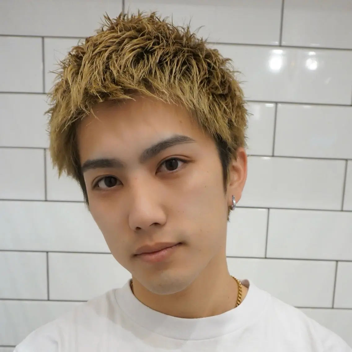 ショート メンズ 岩下 直生のヘアスタイル