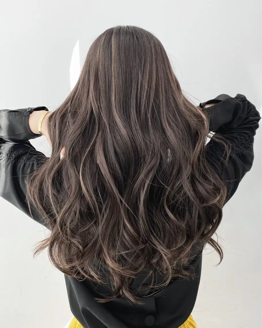 ロング カラー 透明感カラー ハイライトモデル募集 🩷ALIVE 七海のヘアスタイル
