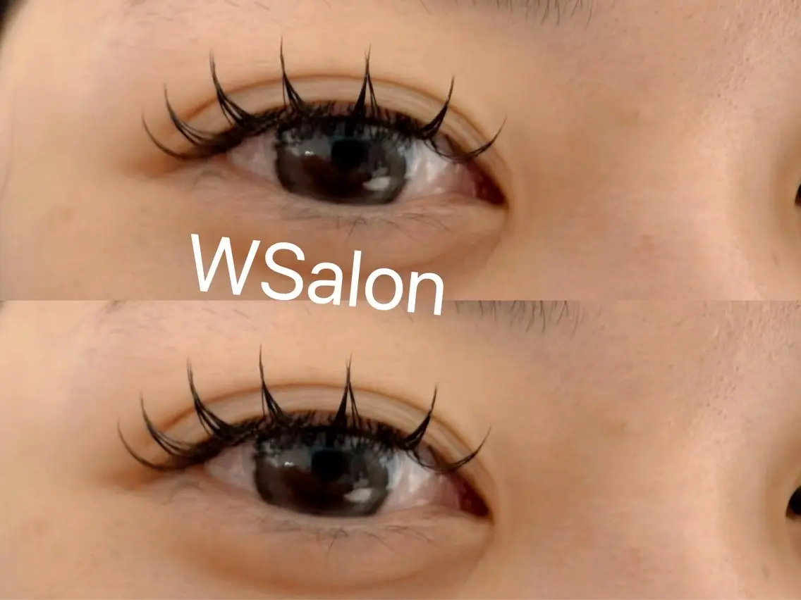 マツエク・マツパ 付け放題 バインドロック カラーマツエク フラットラッシュ 韓国風マツエク W Salon アイラッシュのマツエク・マツパデザイン