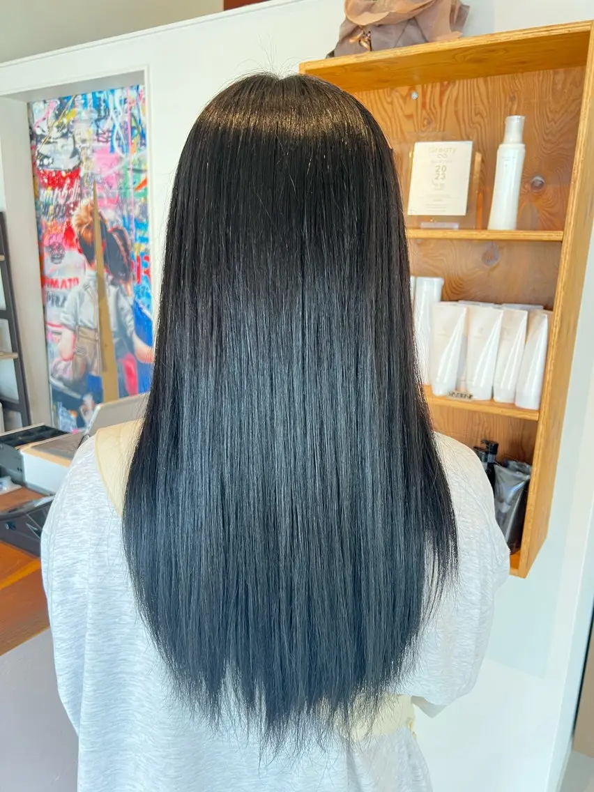 ロング カラー トリートメント 小田 勇斗のヘアスタイル