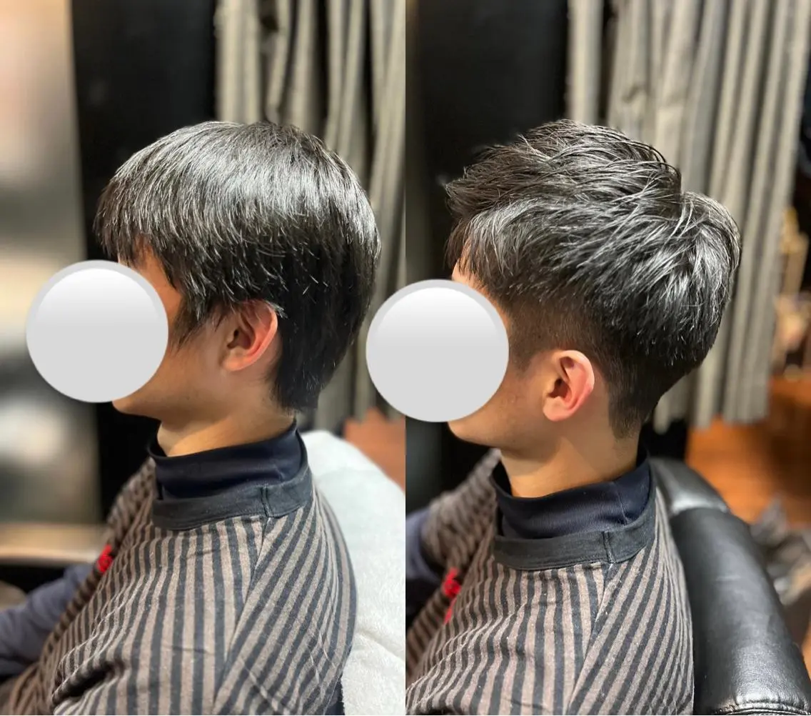 ショート 新宿💈カットモデル メンズカットのヘアスタイル