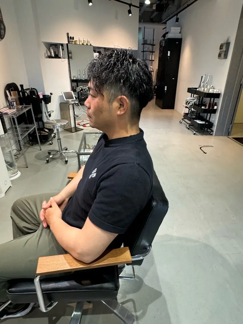 ショート パーマ メンズ Mizuki Yajimaのヘアスタイル