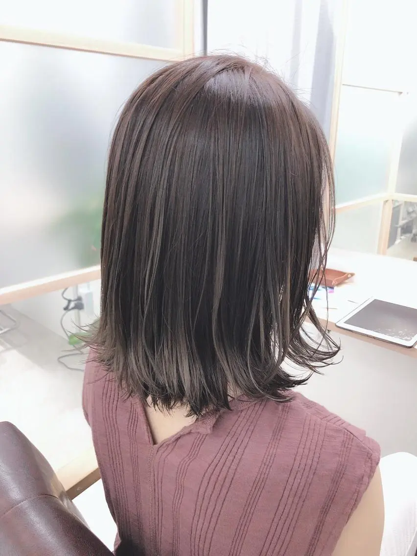 💯人気No.①💯 カット+透明感カラー+トリートメント+クイックスパ【ロング料金や追加料金なし】の写真