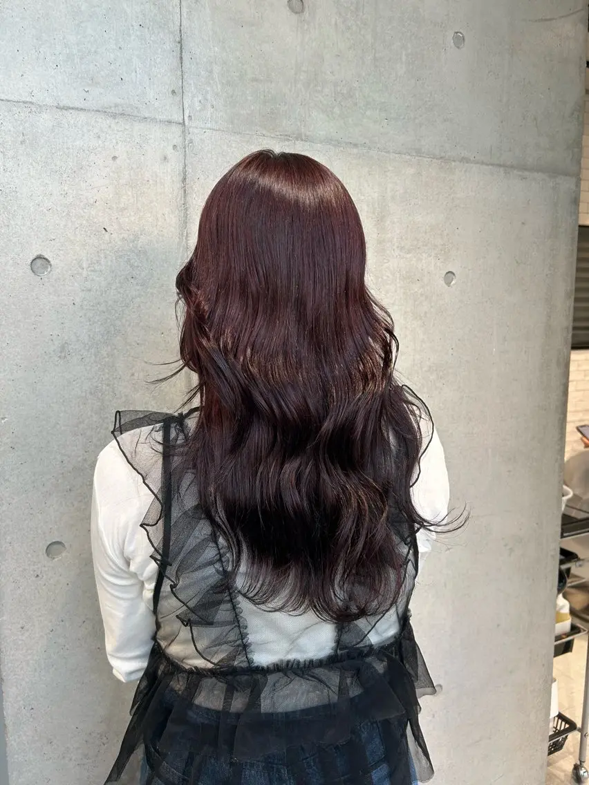 ロング カラー ヘアアレンジ カット ヘアカラー トリートメント ボブ艶モテカラー🫧 カリンのヘアスタイル