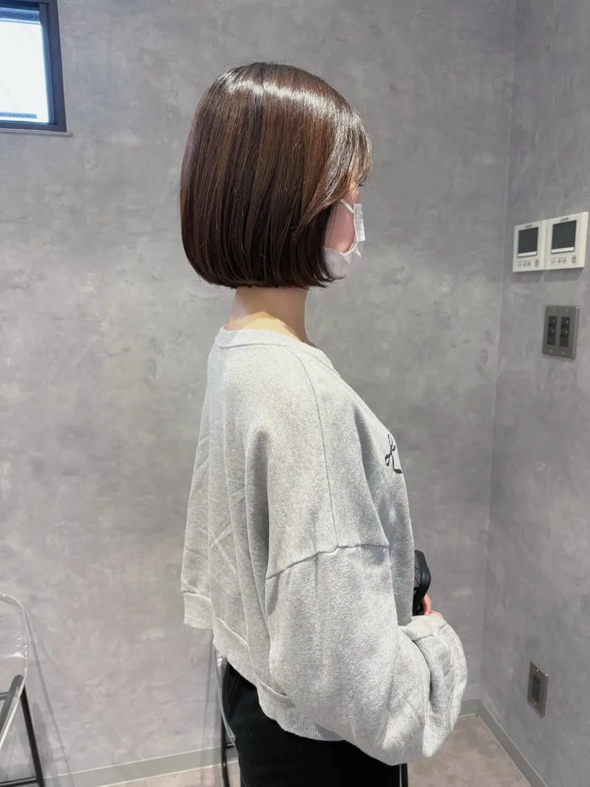 ショート 顔まわりレイヤー 顔周りカット レイヤーカット 野林 夏帆のヘアスタイル