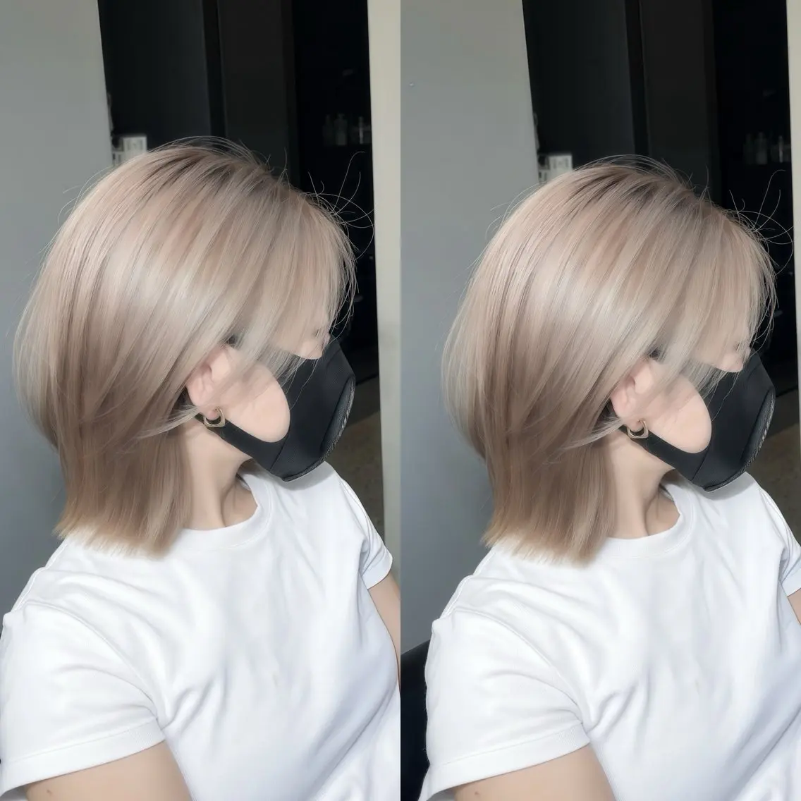 ショート ヘアカラー Y Uのヘアスタイル