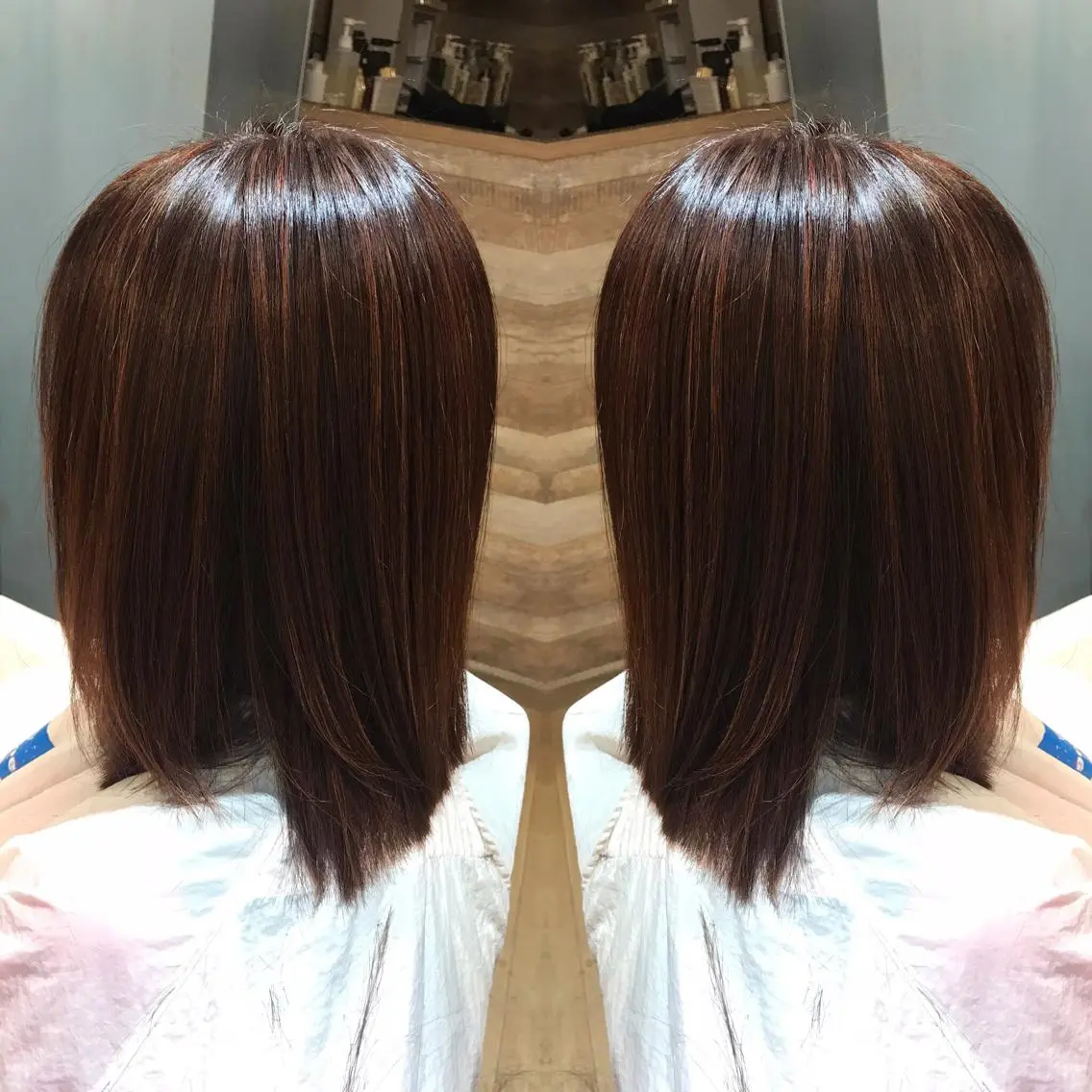 ミディアム カラー 髪質改善特化 ミサワコウキのヘアスタイル