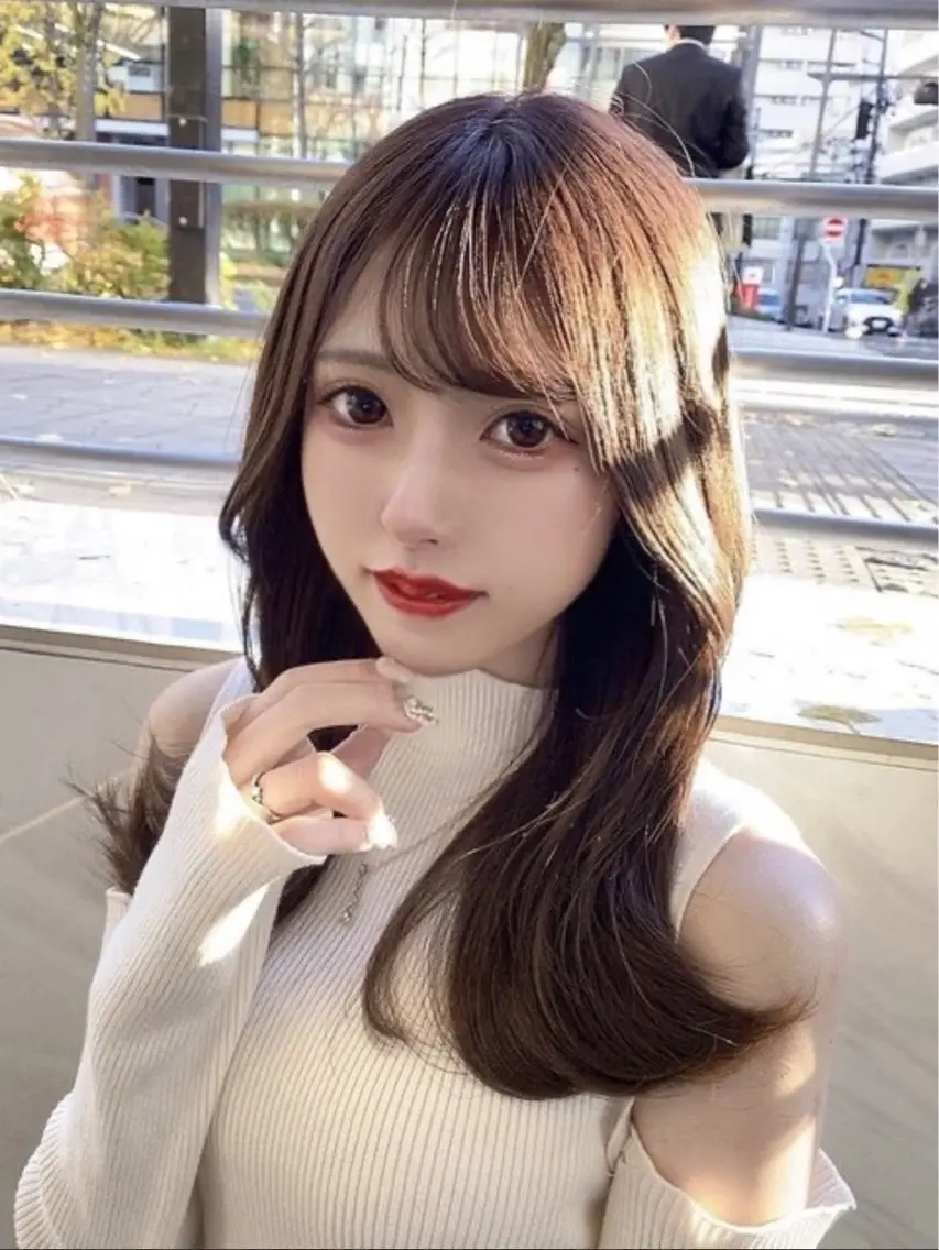 ロング カット ヘアカラー トリートメント macaron宇都宮 柴山凌輔のヘアスタイル