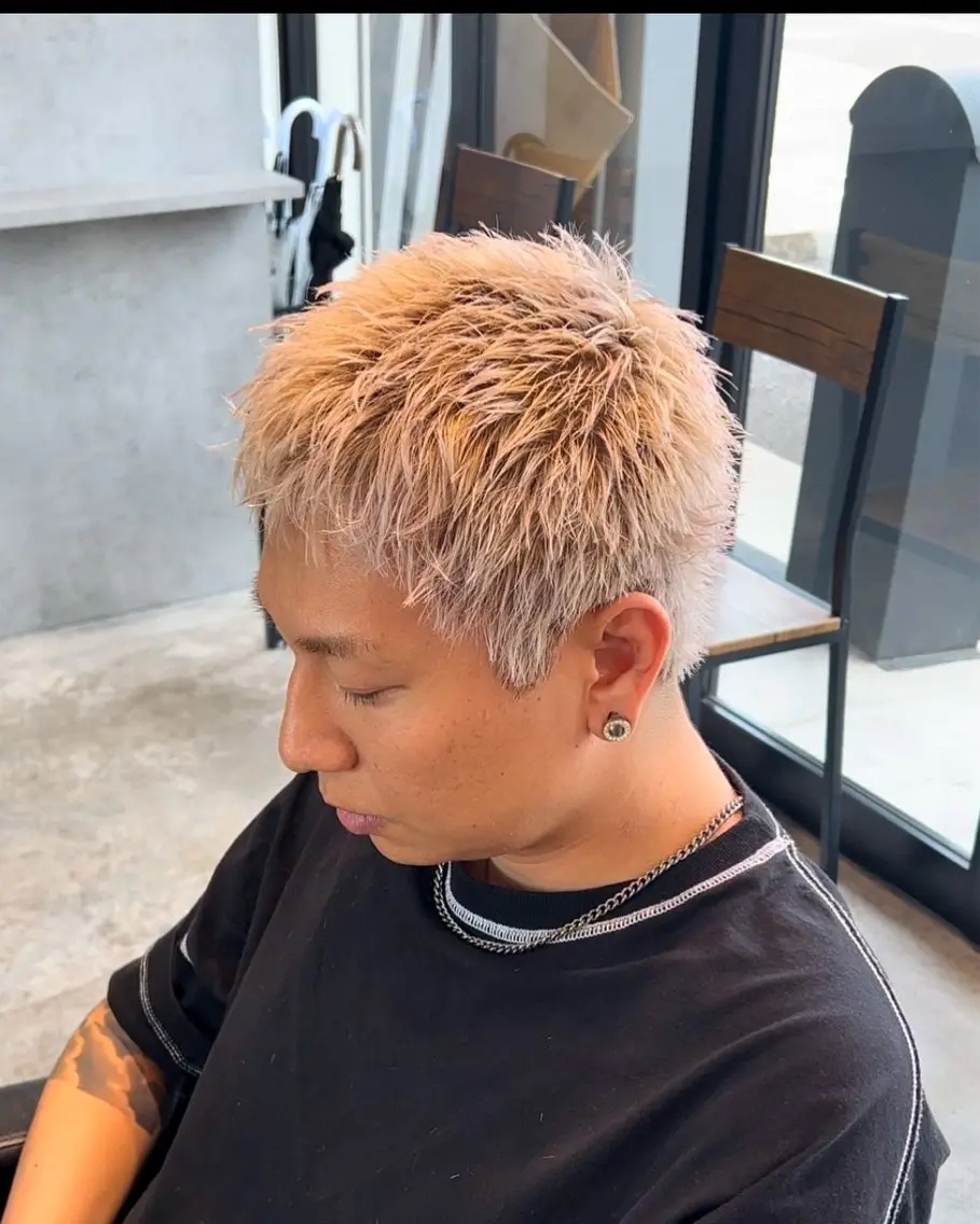ショート カラー メンズ ヘアカラー (Lenis) takutoのヘアスタイル