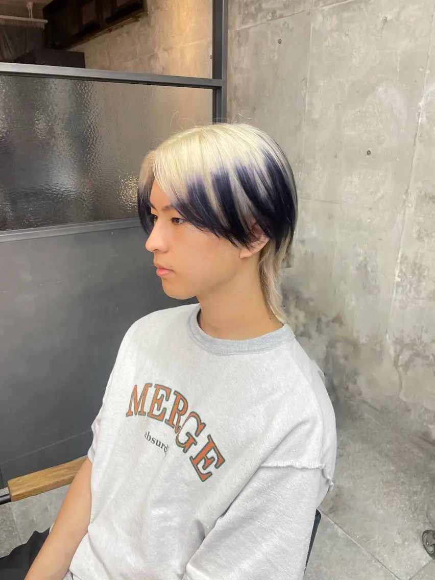 ショート カット ヘアカラー トリートメント 鈴木瑛里/ブロンド ベージュ/男女のヘアスタイル