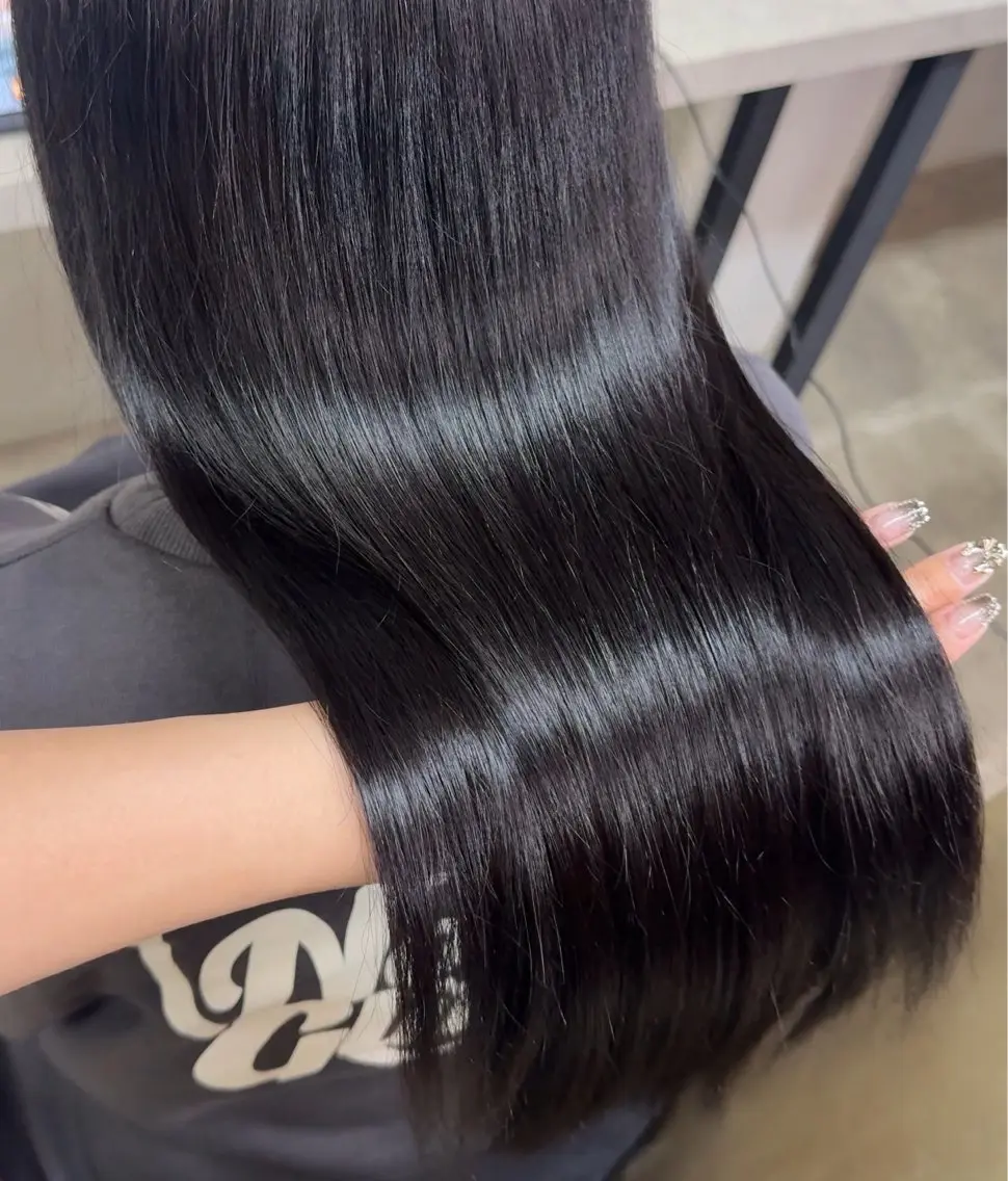 ロング カラー 縮毛矯正 Blast Erikaのヘアスタイル