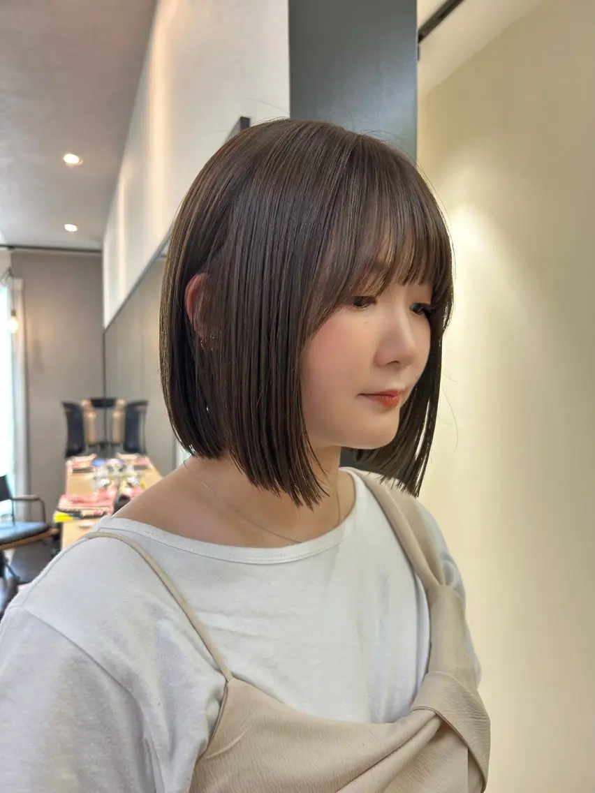 ショート カラー ボブ カット ヘアカラー トリートメント hubhair レイヤー/透明感のヘアスタイル