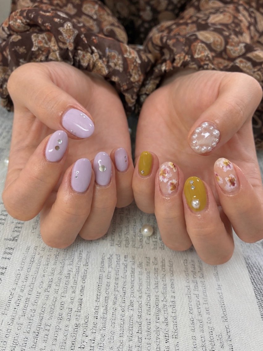 ネイル ニュアンスネイル shiki_nail 🪐のネイルデザイン