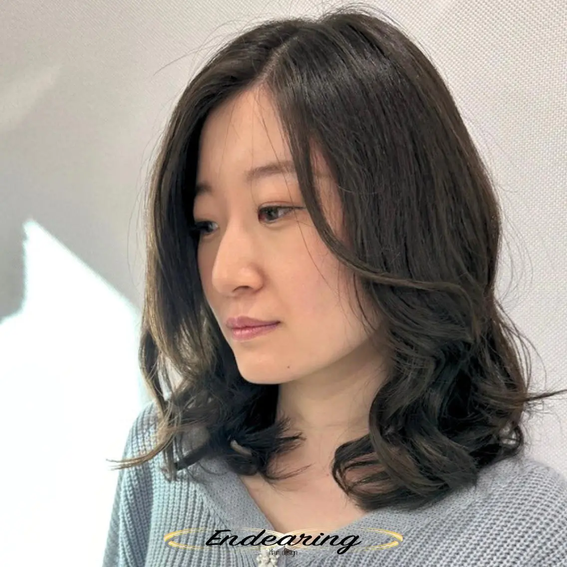 カラー ベージュカラー 透明感カラー オリーブベージュ カット ヘアカラー Endearing 銀座/レイヤーカットのヘアスタイル