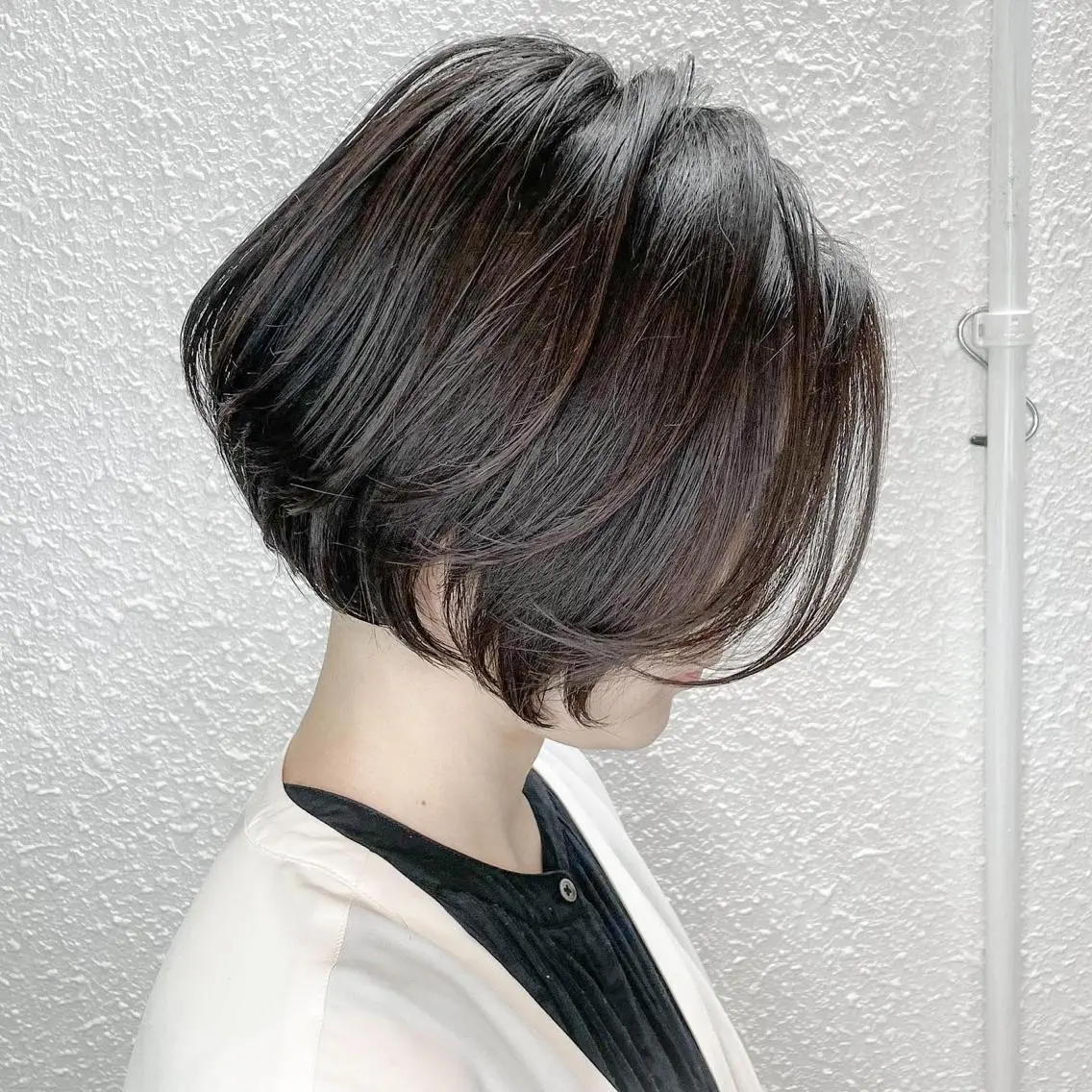 ショート ボブ 顔周りカット 小顔カット ボブ専門店 中島規寿のヘアスタイル