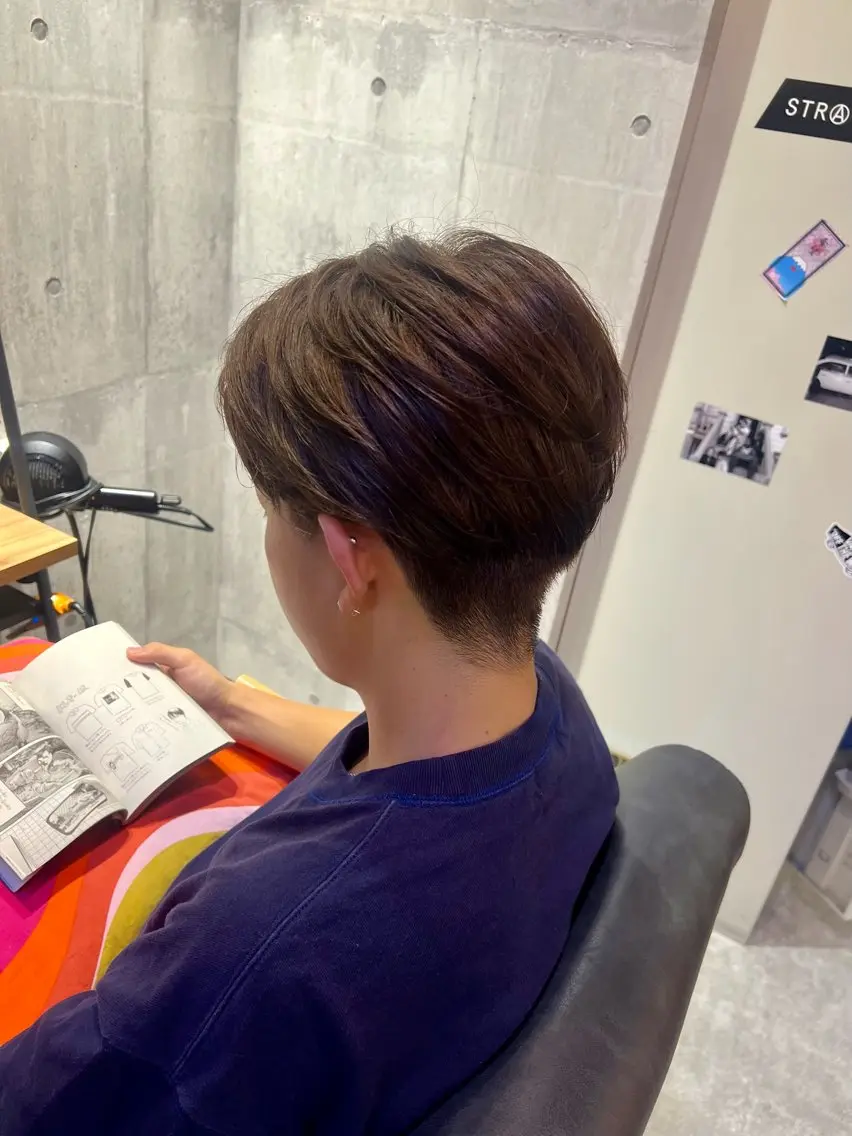 メンズ カット ヘアカラー トリートメント 大武 楓のヘアスタイル