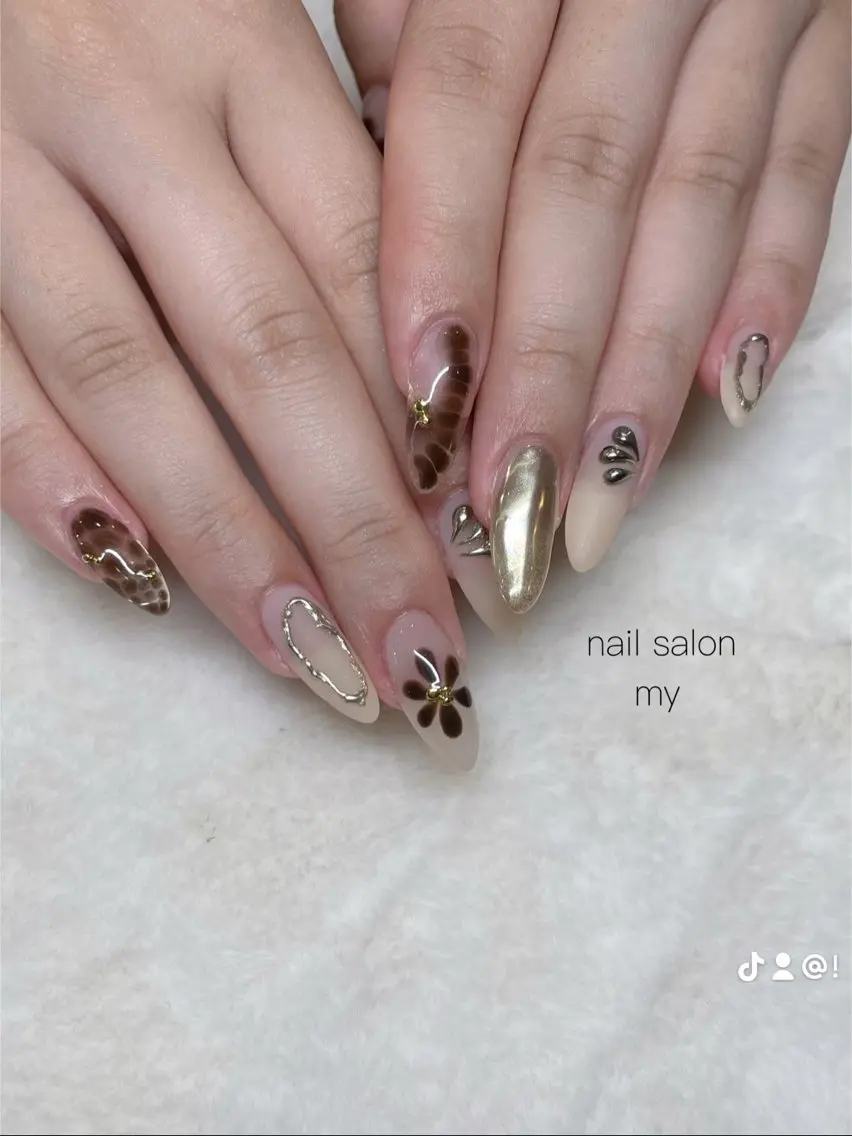 ネイル 韓国ネイル ニュアンスネイル ワンホンネイル NailSalon MYのネイルデザイン