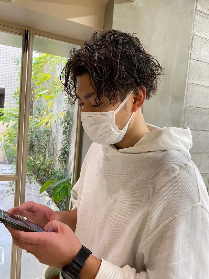 【8月限定クーポン!!】🌿メンズパーマ+カット🌿(ツイスト、スパイラルも可能!)の写真