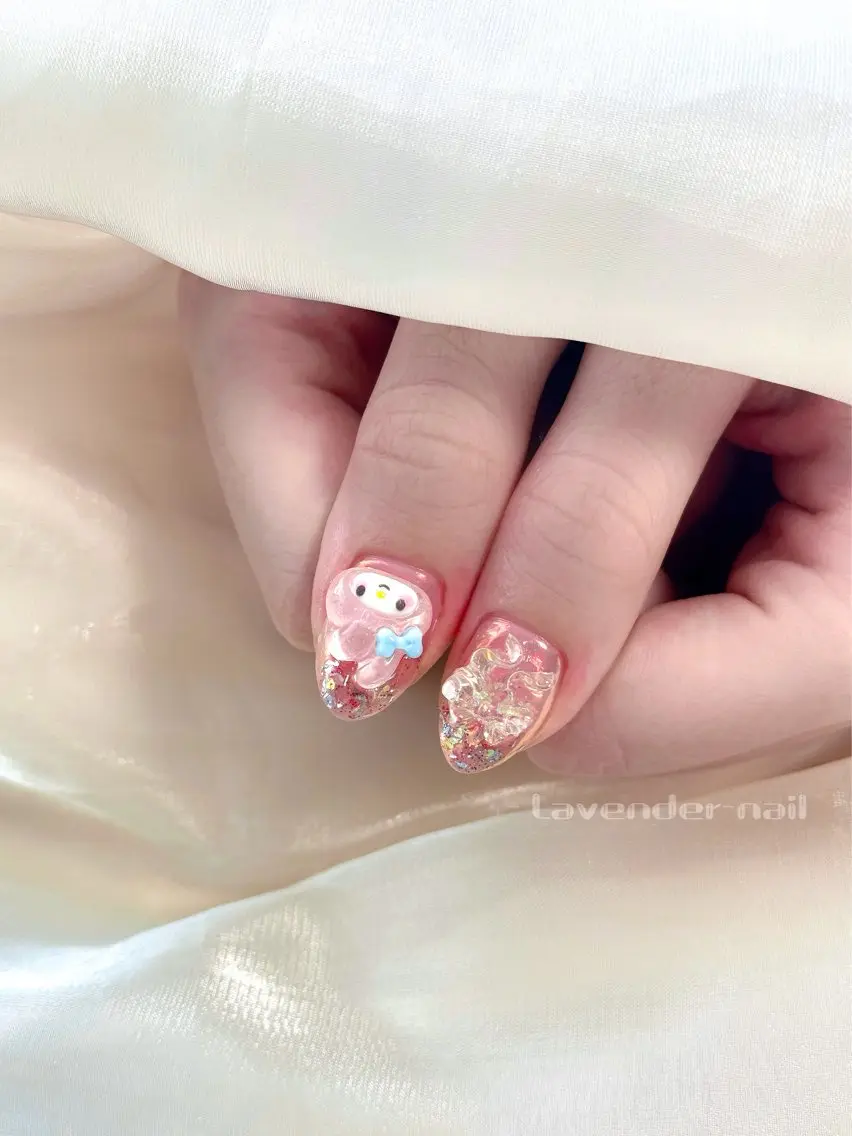 ネイル ハンドネイル Lavender nail·中島公園のネイルデザイン