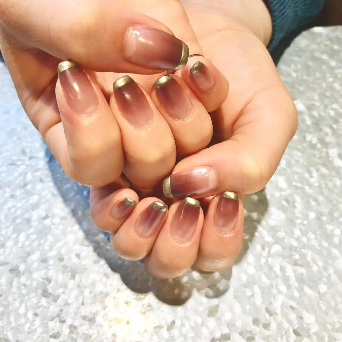 ネイル フレンチネイル グラデーション TRAM-nail moriizumiのネイルデザイン