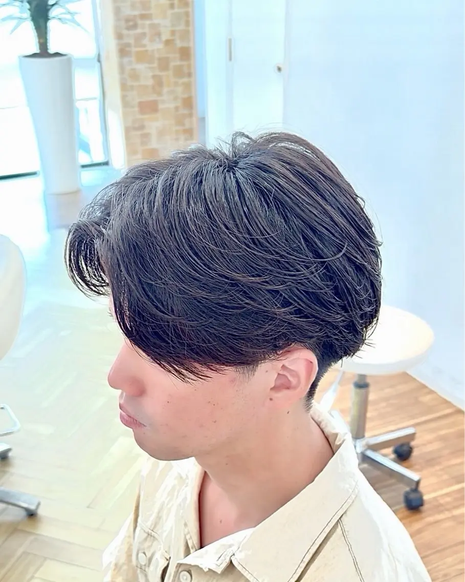 パーマ メンズ マッシュ メンズパーマ ニュアンスパーマ カット パーマ ☆★メンズ特化★☆ 川地由麿のヘアスタイル
