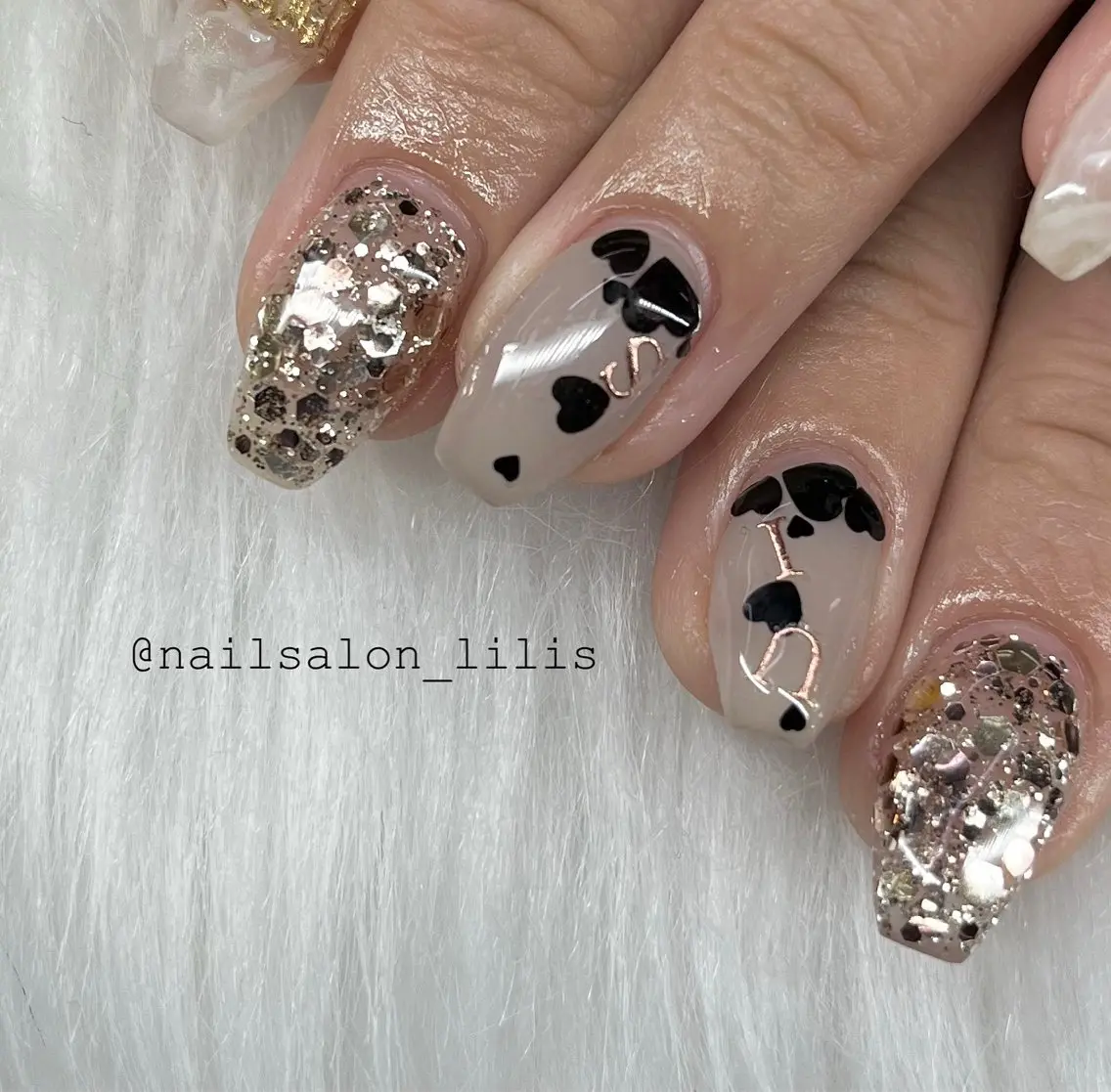 ネイル ハート nailsalon Lilisのネイルデザイン