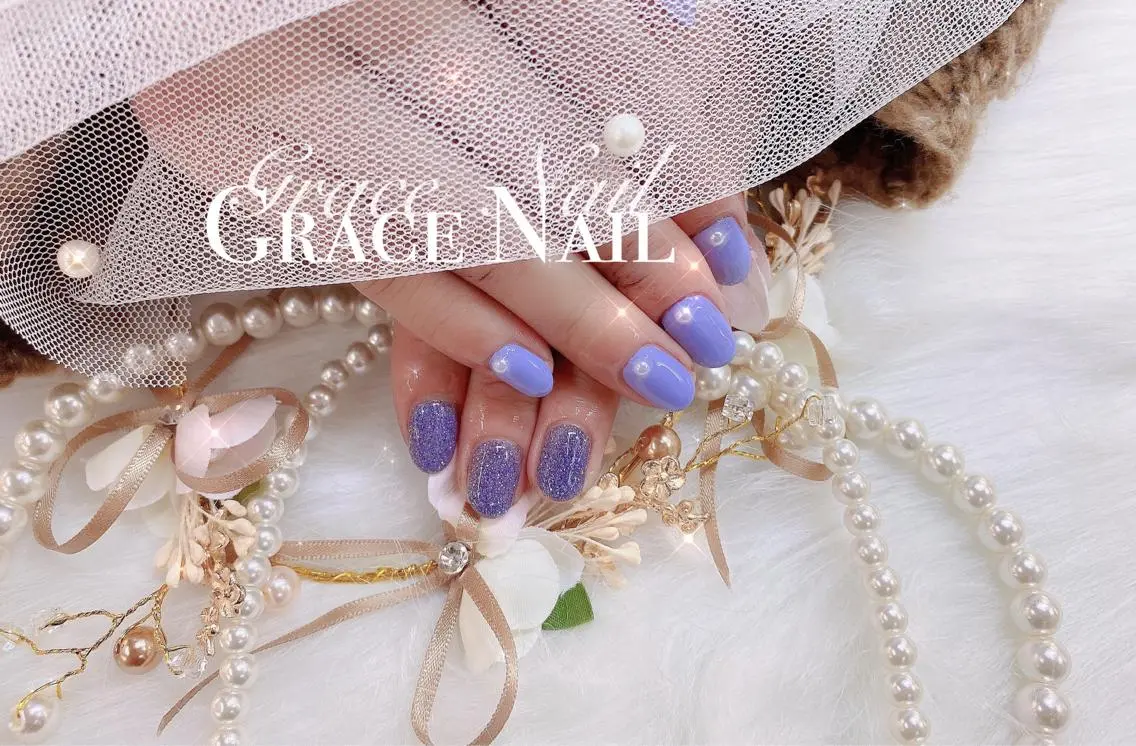 ネイル フラッシュネイル ワンカラーネイル ☆*。Grace Nail。*☆のネイルデザイン