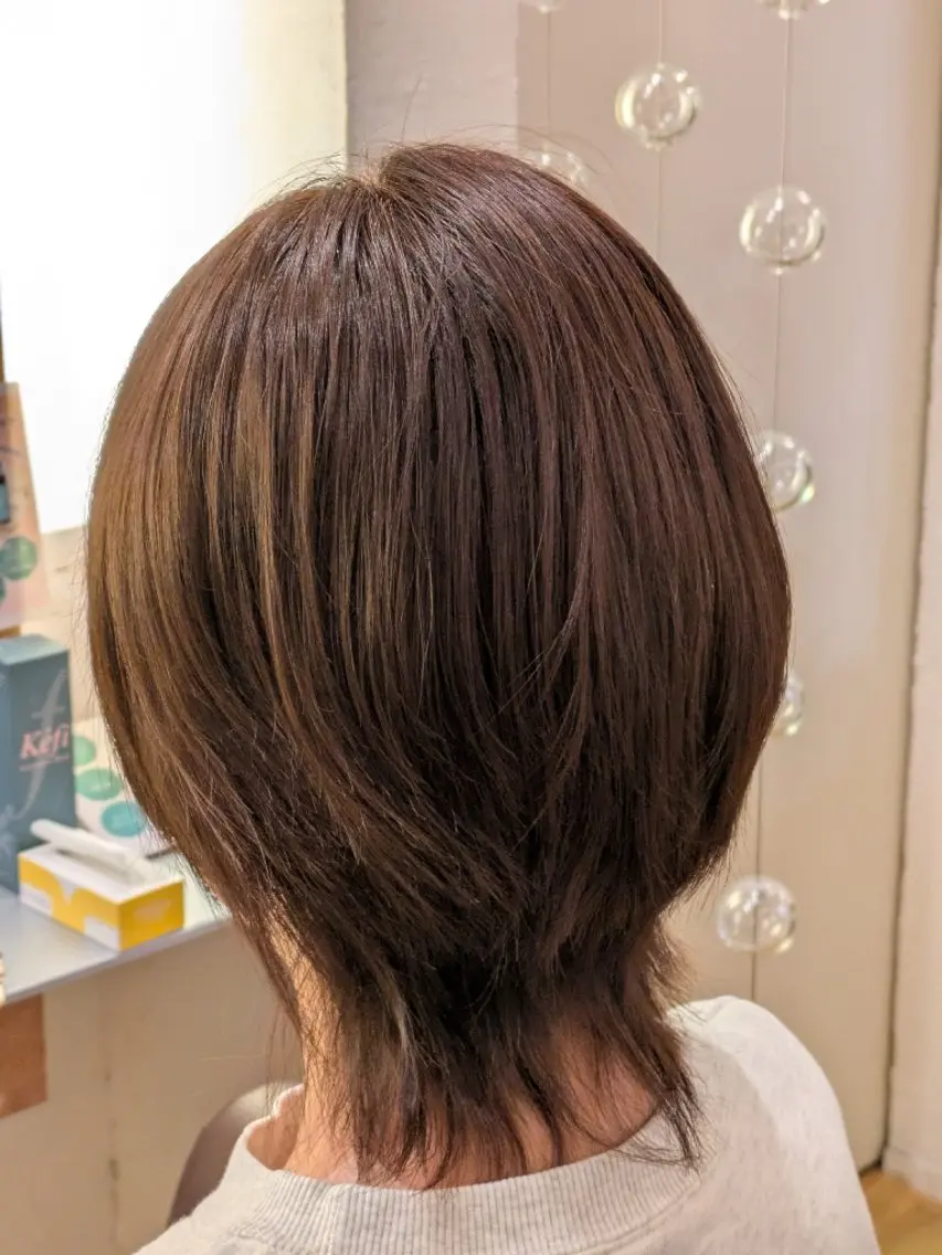 カラー オーガニックカラー kim sayaのヘアスタイル